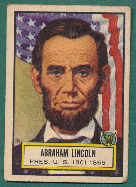 1952 Topps Look 'n See W/Lincoln, Roosevelt and Rockefeller (3) Card Lot