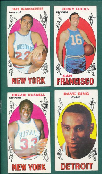 1969-87 Topps & Fleer (36) Card Lot of Basketball W/HOFers