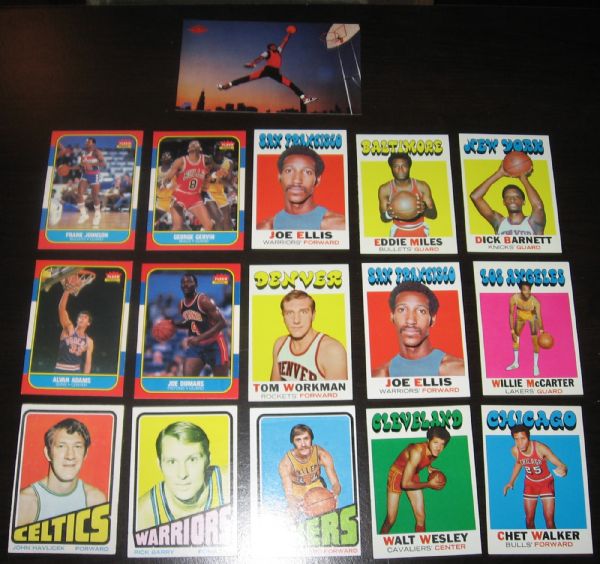 1969-87 Topps & Fleer (36) Card Lot of Basketball W/HOFers