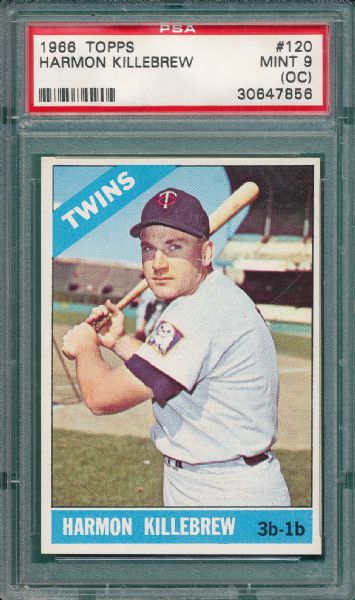 1966 Topps #120 Harmon Killebrew PSA 9(OC)