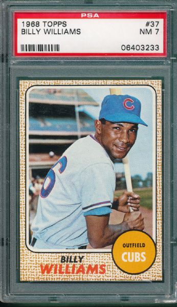 1968 Topps #37 Billy Williams PSA 7