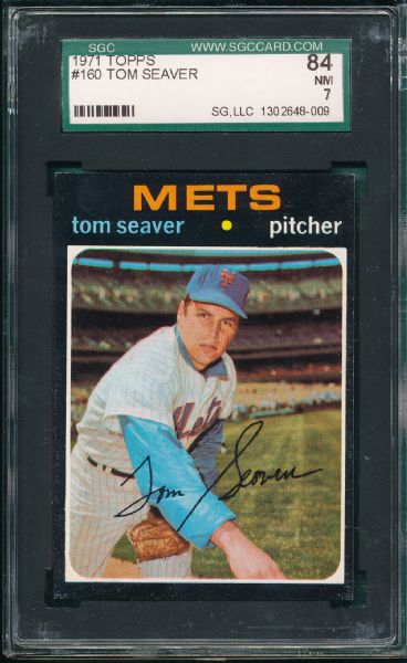 1971 Topps #160 Tom Seaver SGC 84