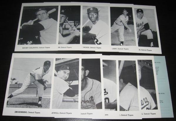 1962 Jay Publishing Detroit Tigers Complete Team W/Envelope