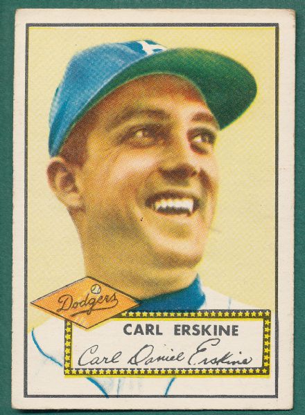 1952 Topps (48) Card Lot W/Erskine