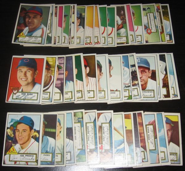 1952 Topps (48) Card Lot W/Erskine