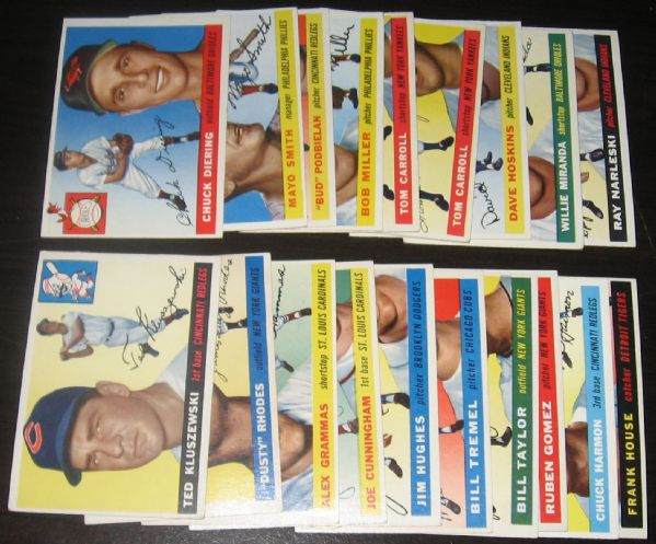 1955 Topps (45) Card Lot W/Labine & High #s