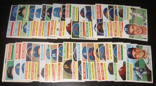 1956 Topps (45) Card Lot W/Thomson