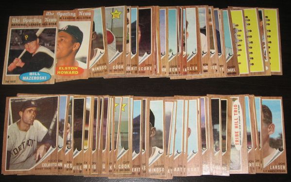 1962 Topps (82) Card Lot W/Cepeda