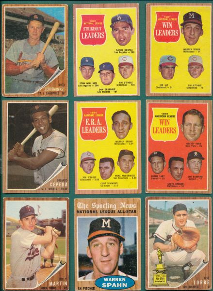 1962 Topps (102) Card Lot W/Frank Robinson