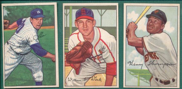 1952 Bowman (12) Card Lot W/Hi #s