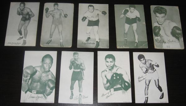 1947-66 Exhibits Actors,Actresses & Boxers (28) Card Lot