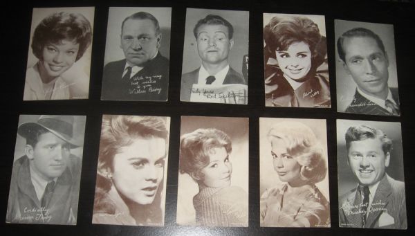 1947-66 Exhibits Actors,Actresses & Boxers (28) Card Lot