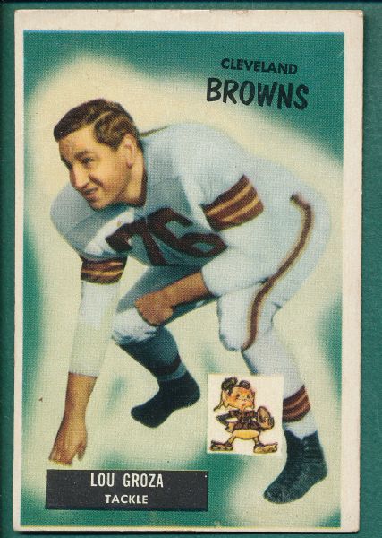 1955 Bowman FB (51) Card Lot W/Groza