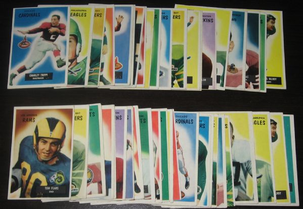 1955 Bowman FB (51) Card Lot W/Groza