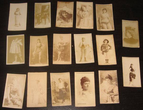 1884 N254 Actresses Lot of (18) Sweet Caporal Cigarettes W/Mayer