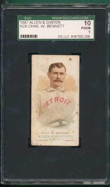 1887 N28 Chas Bennett Allen & Ginter Cigarettes SGC 10