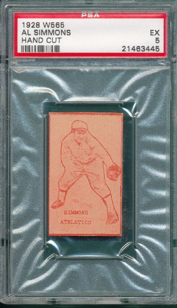 1928 W565 Al Simmons PSA 5