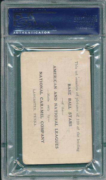 1921 E220 J. C. Milan, National Caramel PSA 2