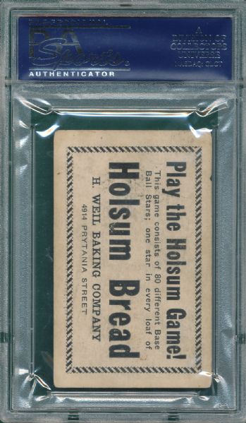 1921 E121 Holsum Bread Eddie Foster PSA 3