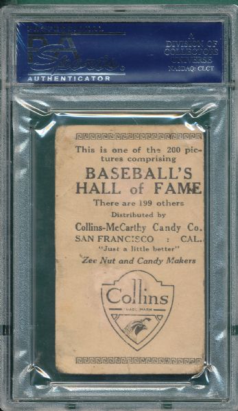 1917 Collins-McCarthey #70 Grover Hartley PSA 1