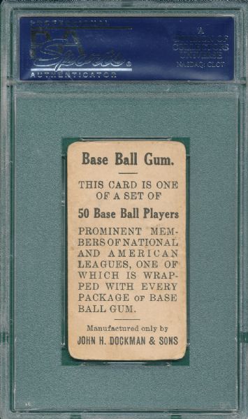 1909 E92 Bob Bescher Dockman & Sons Gum PSA 1.5