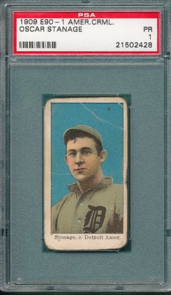 1909 E90-1 Oscar Stanage American Caramel PSA 1