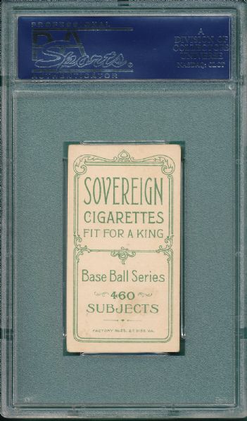 1909-1911 T206 Bell Sovereign Cigarettes PSA 4