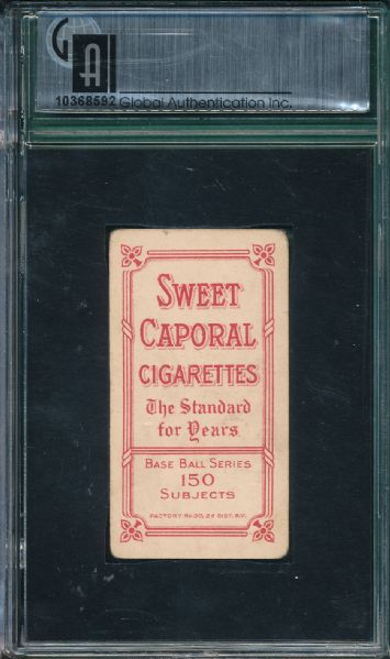 1909-1911 T206 Ames, Hands at Chest, Sweet Caporal Cigarettes GAI 3