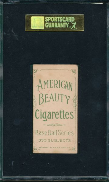 1909-1911 T206 Moran, Pat, American Beauty 350 Cigarettes SGC 20