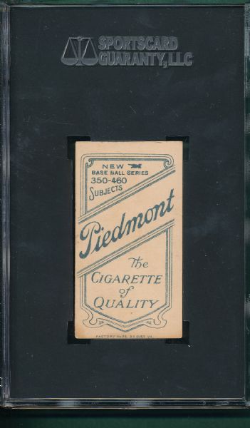 1909-1911 T206 Oldring, Piedmont Cigarettes SGC 30 *Name on Top*