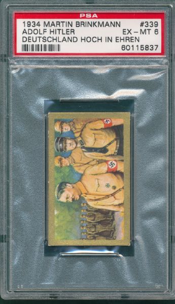 1934 Martin Brinkmann, #39 Adolph Hitler, PSA 6