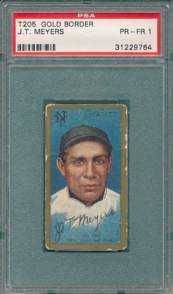 1911 T205 Meyers Hassan Cigarettes PSA 1