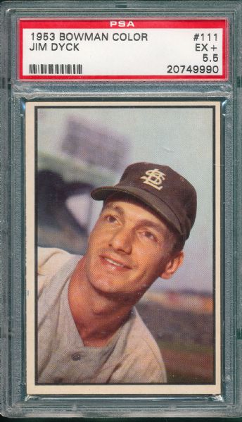 1953 Bowman Color (3) Card Lot PSA