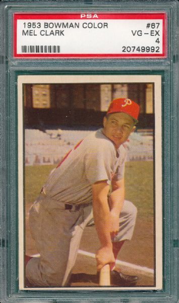 1953 Bowman Color (3) Card Lot PSA