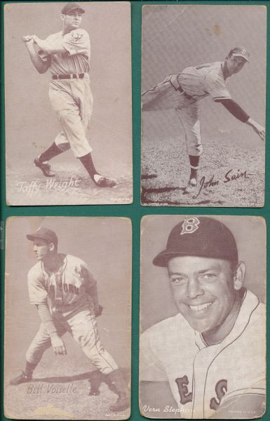 1939-66 Exhibits (6) Card Lot W/ Dimaggio & Williams