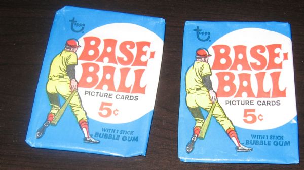 1969 Topps Baseball Display Box W/Mays, Plus (2) Wrappers