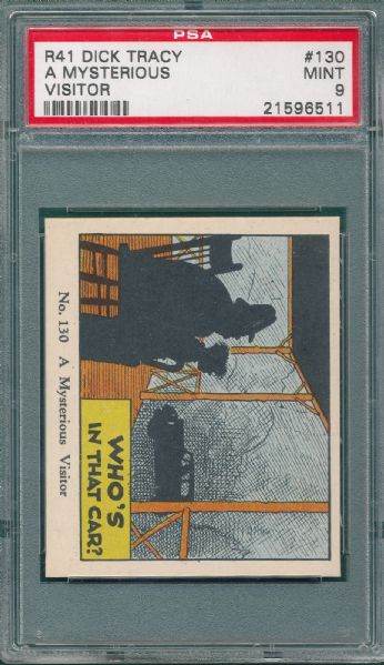 1935 R41 Dick Tracy Caramels #130 PSA 9