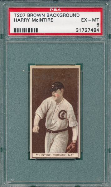 1912 T207 McIntire Recruit Little Cigars PSA 6