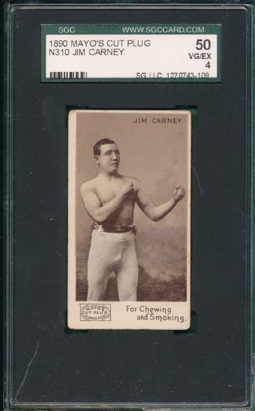 1890 N310 Mayo's Cut Plug, Boxing, (3) Card Lot SGC 