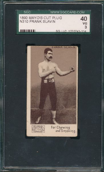 1890 N310 Mayo's Cut Plug, Boxing, (3) Card Lot SGC 