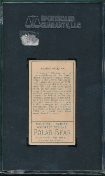 1911 T205 Phelan Polar Bear Tobacco SGC 50