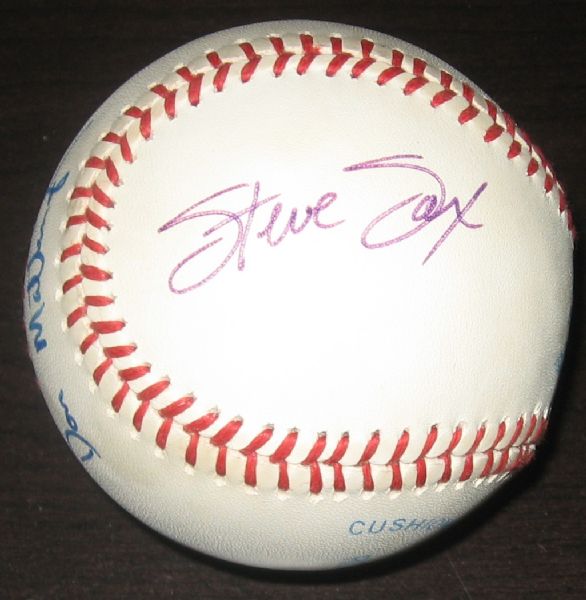 Don Mattingly Autographed Baseball W/Steve Sax