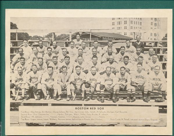 1936 R311 Lot of (3) Team Photos, Yankees & Red Sox