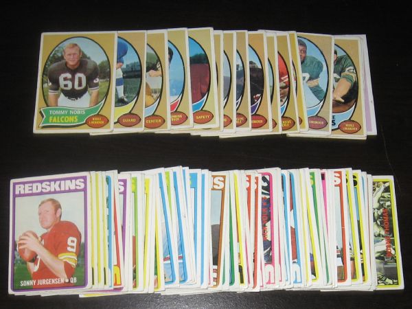 1970-72 Topps FB Lot of (237) W/HOFers