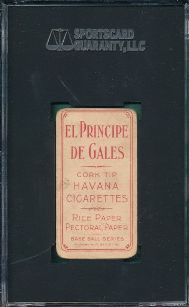 1909-1911 T206 Davis, Harry, El Principe De Gales Cigarettes SGC 30