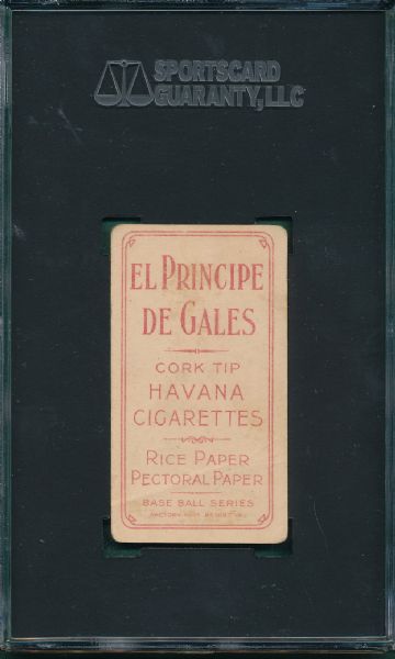 1909-1911 T206 McQuillan, Batting El Principe De Gales Cigarettes SGC 30