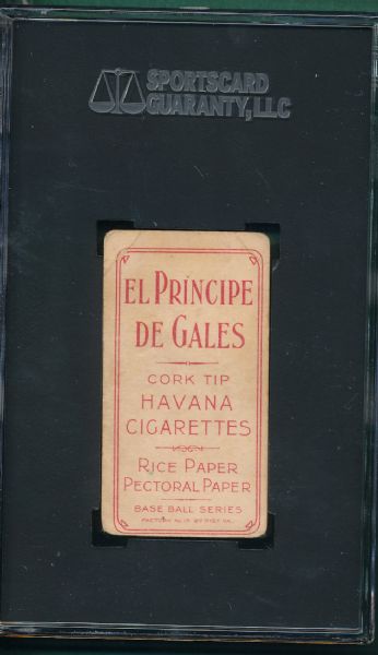 1909-1911 T206 Hinchman El Principe De Gales Cigarettes SGC 20 *Low Pop*