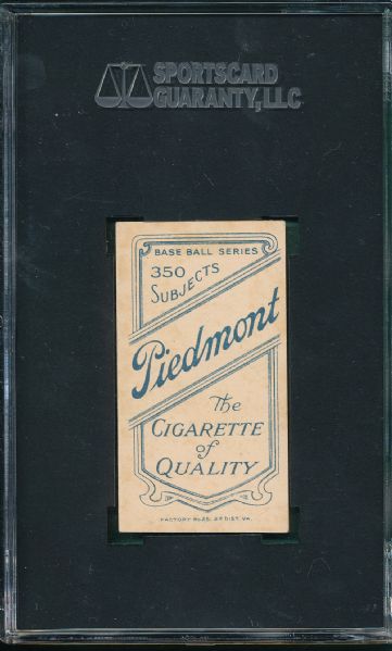 1909-1911 T206 Donovan, Portrait, Piedmont Cigarettes SGC 60