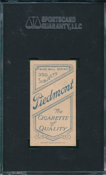 1909-1911 T206 Congalton, Piedmont Cigarettes SGC 55