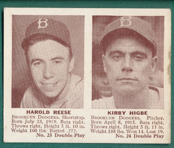 1941 Double Play #23/24 Reese/Higbe *Rookie*